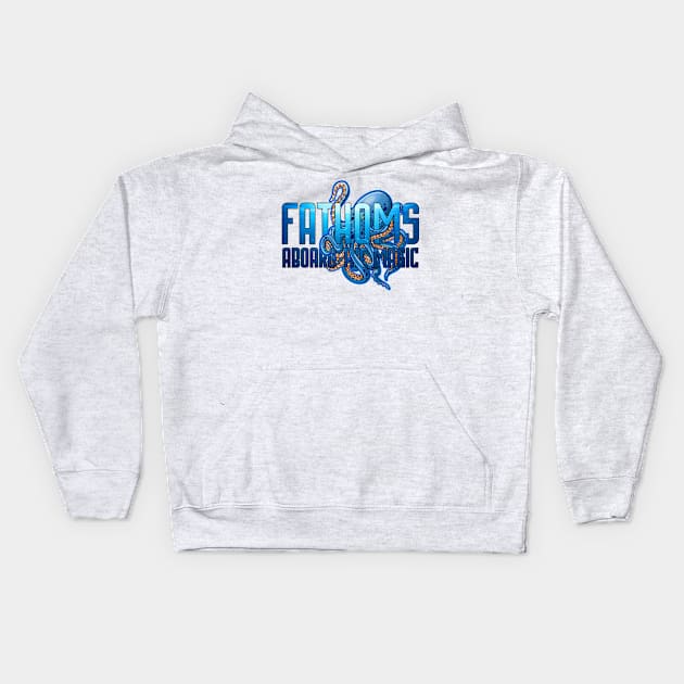 Fathoms Bar and Lounge aboard the Magic Cruise Ship Kids Hoodie by Joaddo